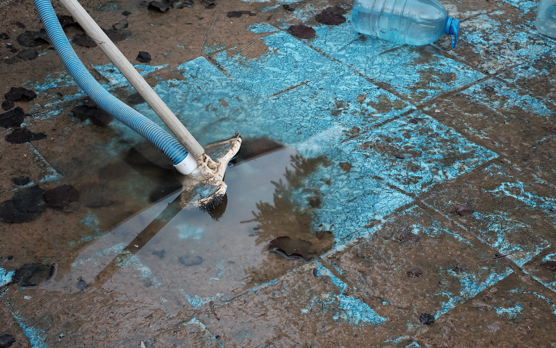 dirty old junky swimming pool needs abatement Fort Worth TX